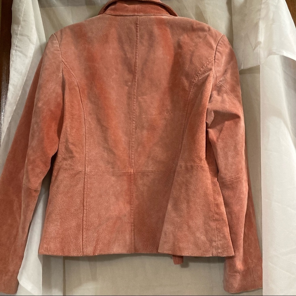 Relativity Suede Leather Shell Jacket - Picture 7 of 8